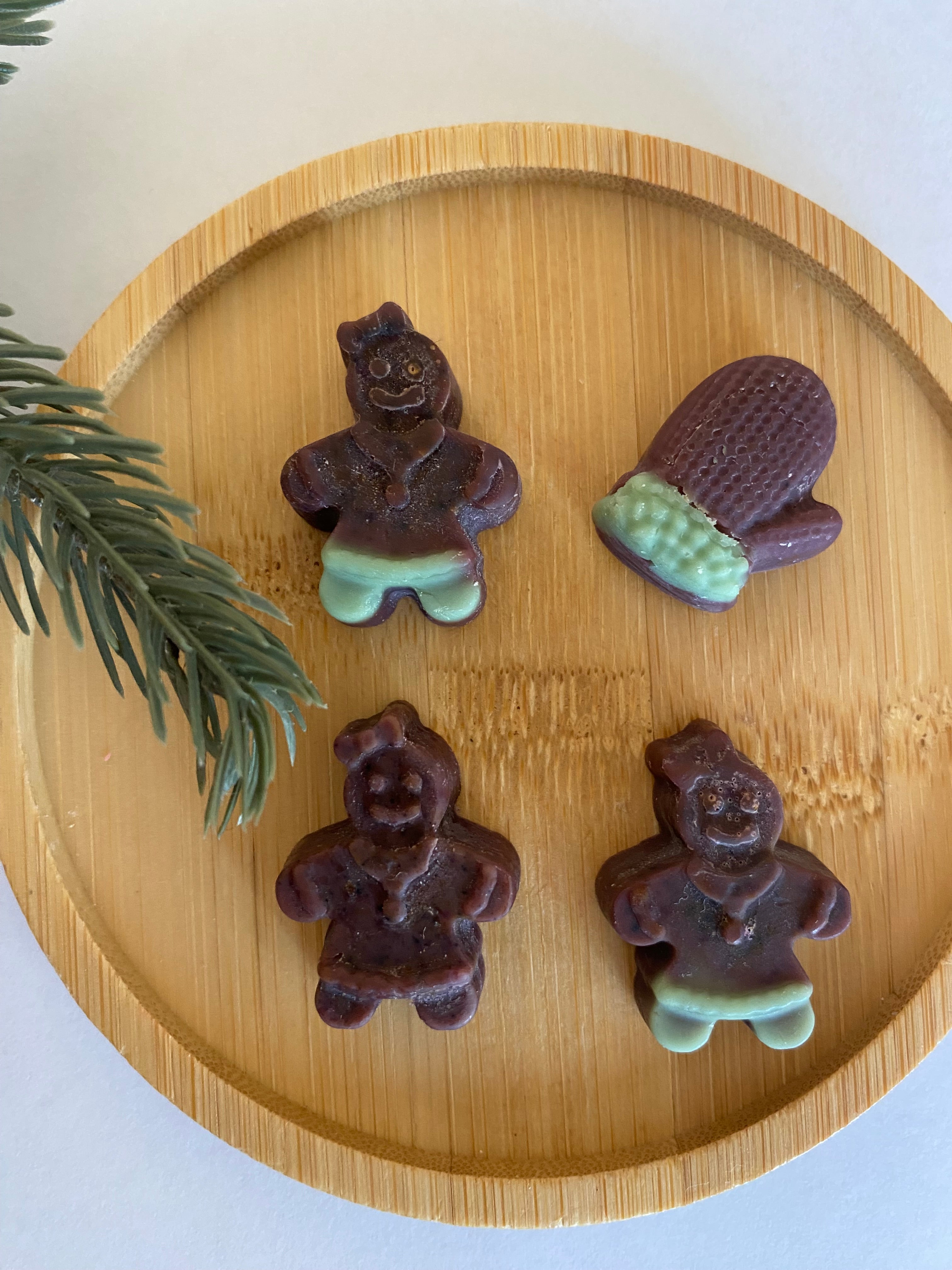 Lot de 6 fondants parfumés de Noel à la cire de soja