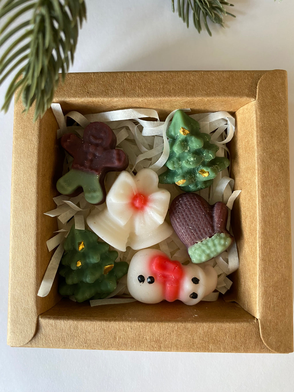 Lot de 6 fondants parfumés de Noel à la cire de soja