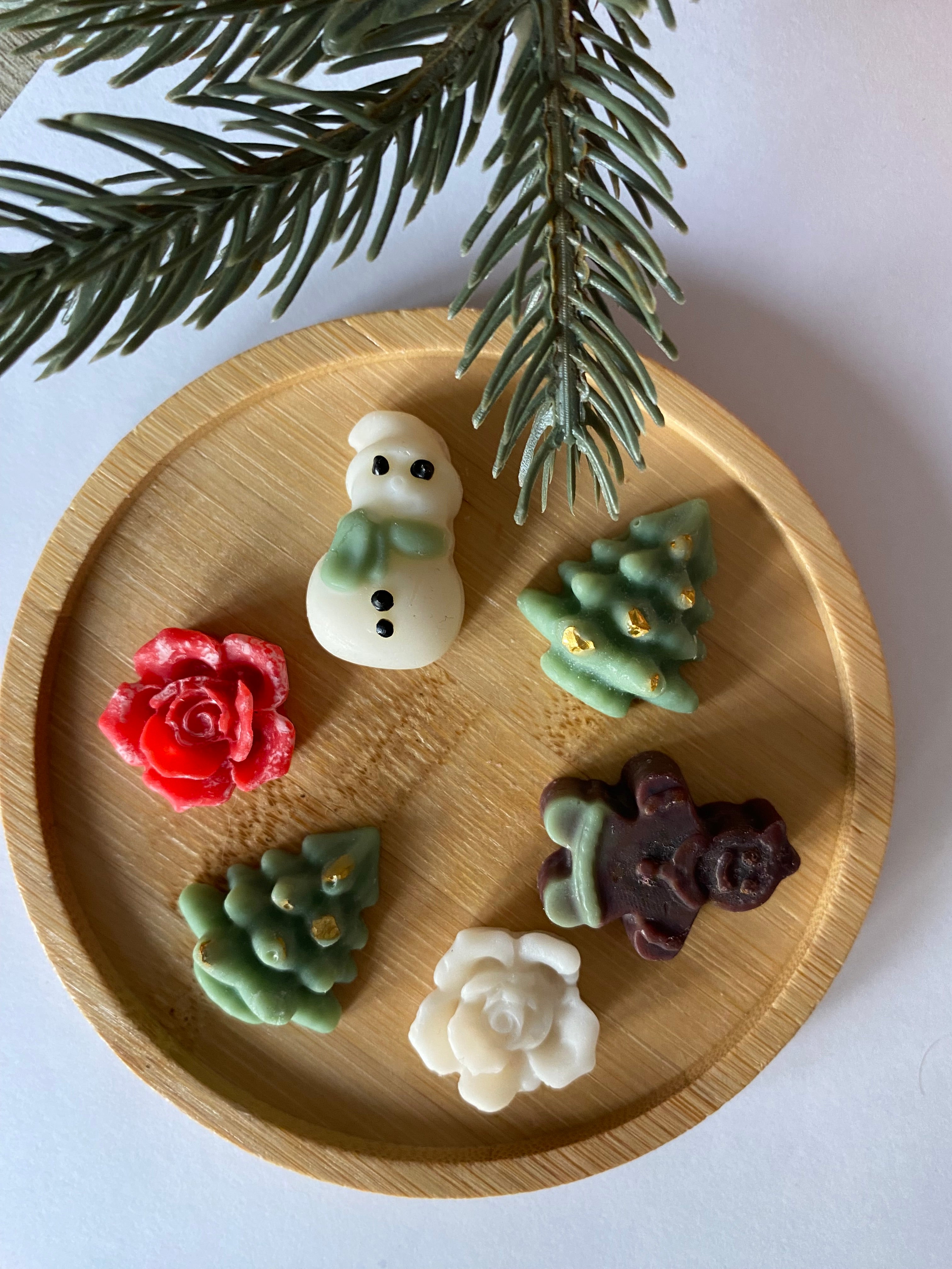 Lot de 6 fondants parfumés de Noel à la cire de soja