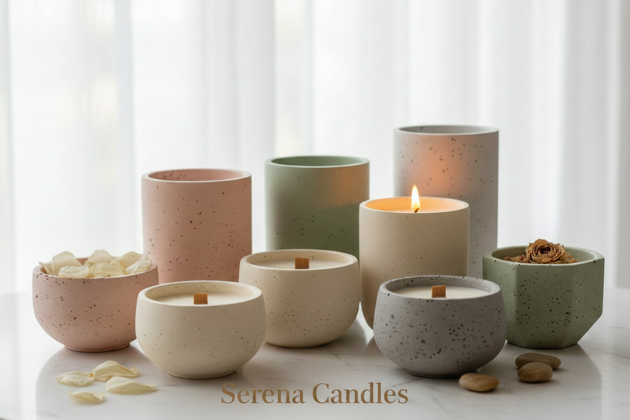 Contenants jesmonite - Serena Candles
