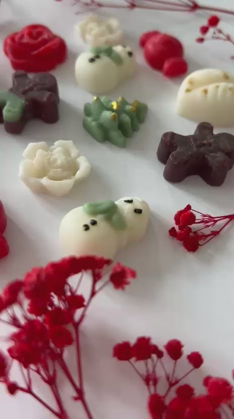 Lot de 6 fondants parfumés de Noel à la cire de soja